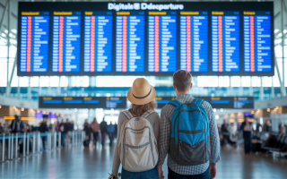 couple-aeroport-panneau-departs-valises