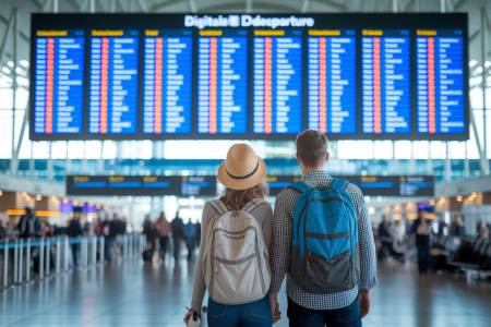 couple-aeroport-panneau-departs-valises