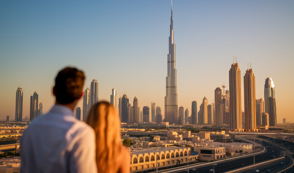 dubai-skyline-burj-khalifa-couple