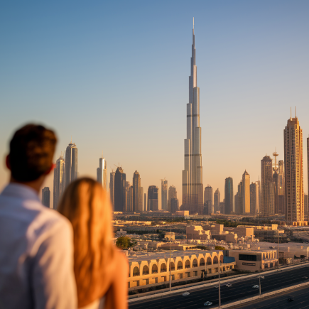 dubai-skyline-burj-khalifa-couple
