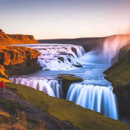 godafoss-cascade-islande-touristes-brume