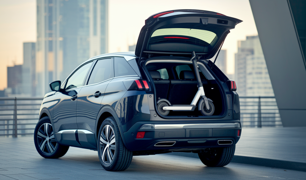 Peugeot 3008 : la trottinette électrique E‑Kick intégrée pour le dernier kilomètre