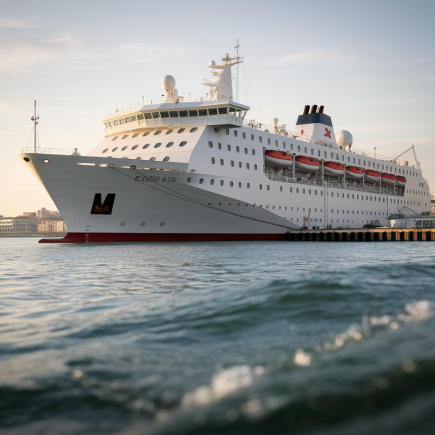 Navire-hôpital à Gênes : le ferry Le Splendid accueille des patients Covid-19