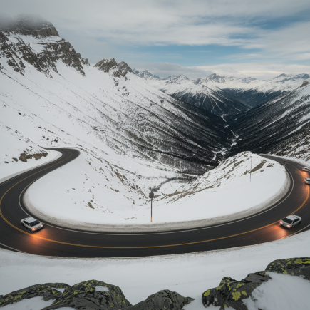 route-montagne-neige-voitures