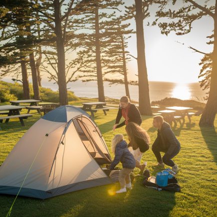 tente-camping-famille-pins-ocean