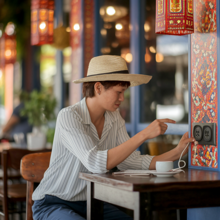 voyageur-assis-cafe-thai-prise
